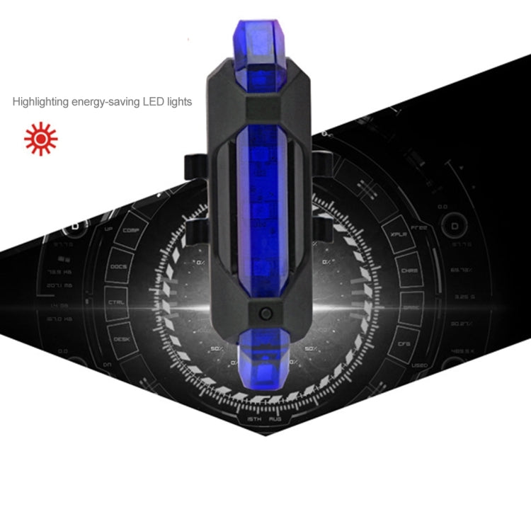 AQY-093 ไฟท้ายจักรยาน LED แบบชาร์จ USB ที่ถอดออกได้
