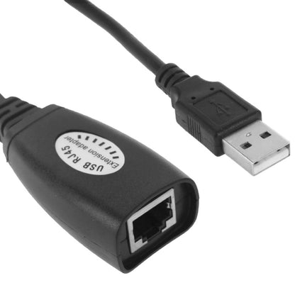USB 2.0 CAT5 / CAT5E / CAT6 RJ45 ถึง 4 USB Ethernet Extender LAN สายต่อขยายอะแดปเตอร์ Repeater, 4 Ports USB