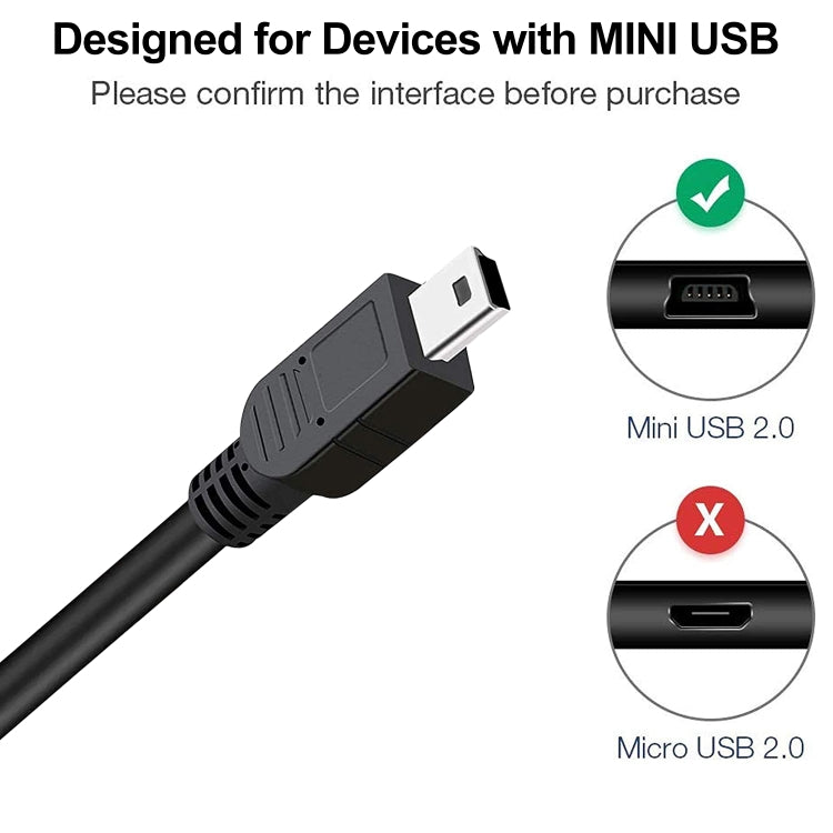 สาย USB 2.0 AM ถึง Mini 5pin USB ความยาว 1.5 ม, USB 2.0 AM to Mini 5Pin