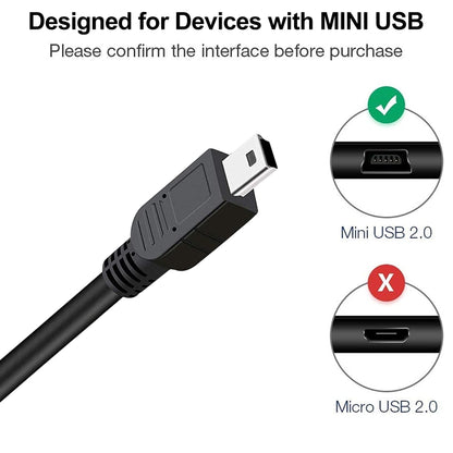 สาย USB 2.0 AM ถึง Mini 5pin USB ความยาว 1.5 ม, USB 2.0 AM to Mini 5Pin