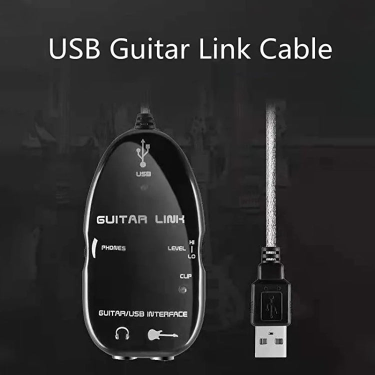 อินเทอร์เฟซ USB Guitar Link Cable การบันทึก PC / MAC, USB Interface Guitar Link Cable (Black), USB Interface Guitar Link Cable (White)