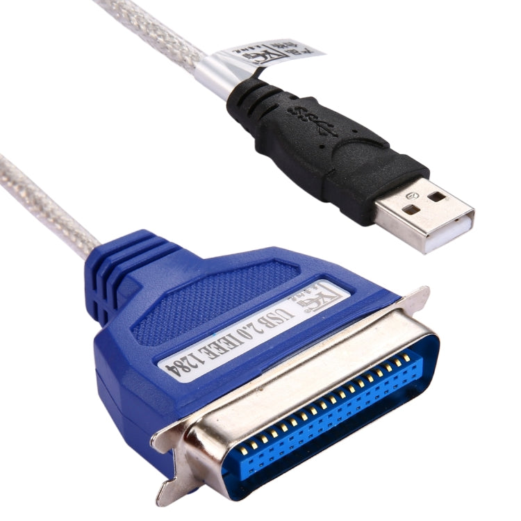 สายเคเบิลอะแดปเตอร์เครื่องพิมพ์ USB 2.0 คุณภาพสูงถึง Parallel 1284 36 พิน ความยาวสายเคเบิล: ประมาณ 1 ม.