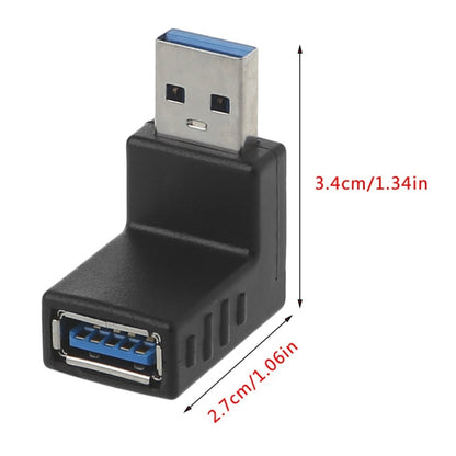อะแดปเตอร์ USB 3.0 AM เป็น USB 3.0 AF, Down Angle AM to AF