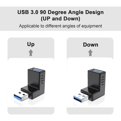 อะแดปเตอร์ USB 3.0 AM เป็น USB 3.0 AF, Down Angle AM to AF