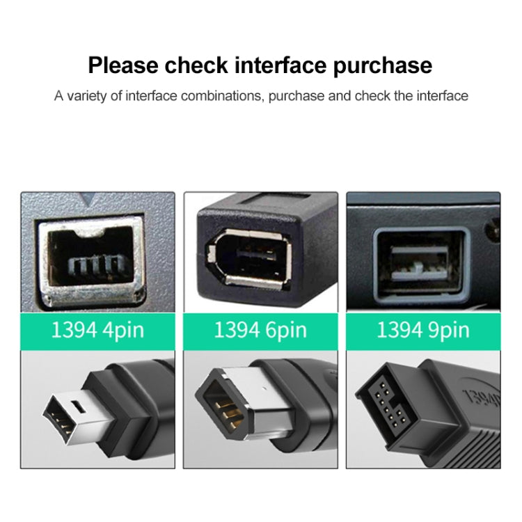 สายเคเบิลตัวผู้ Firewire 800 IEEE1394B 9 พินถึง 9 พิน ความยาว: 1.8 ม., 9Pin to 9Pin(1.8m)