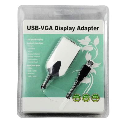 อะแดปเตอร์ USB เป็น VGA หลายจอภาพ / หลายจอแสดงผล ความละเอียด: 1680 x1050, USB 2.0 (Resolution: 1680 x1050)