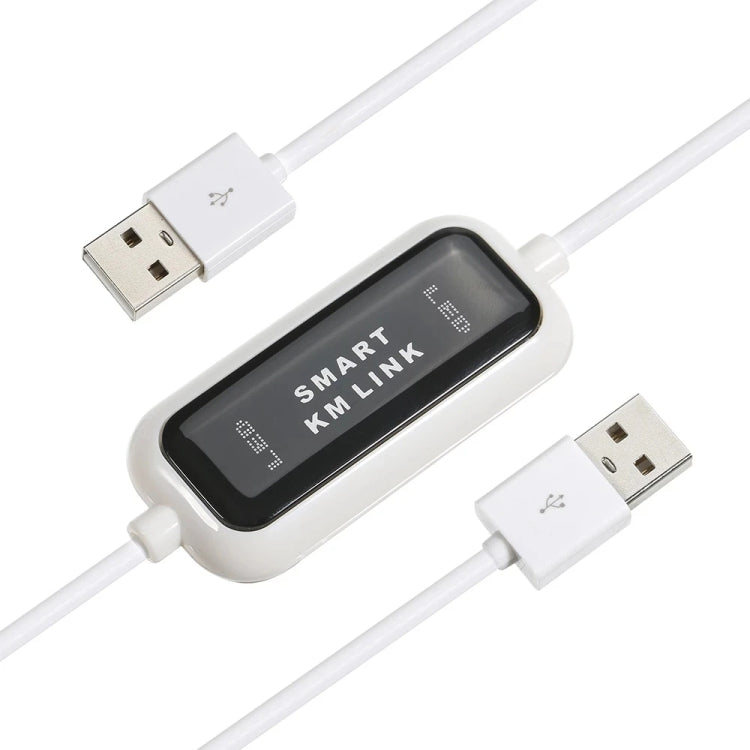 สายเคเบิลลิงค์ KM สมาร์ท USB 2.0 ความเร็วสูง, แชร์คีย์บอร์ดและเมาส์จากพีซีไปยังพีซี, พลักแอนด์เพลย์, ความยาว: 165 ซม.