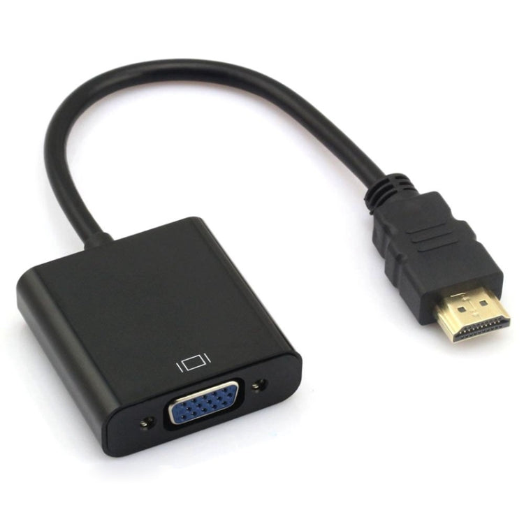 24 ซม. Full HD 1080P HDMI เป็น VGA + สายสัญญาณเสียงสำหรับคอมพิวเตอร์ / DVD / กล่องรับสัญญาณดิจิตอล / แล็ปท็อป / โทรศัพท์มือถือ / เครื่องเล่นมีเดีย, Length: 24cm, Length: 24cm(White)