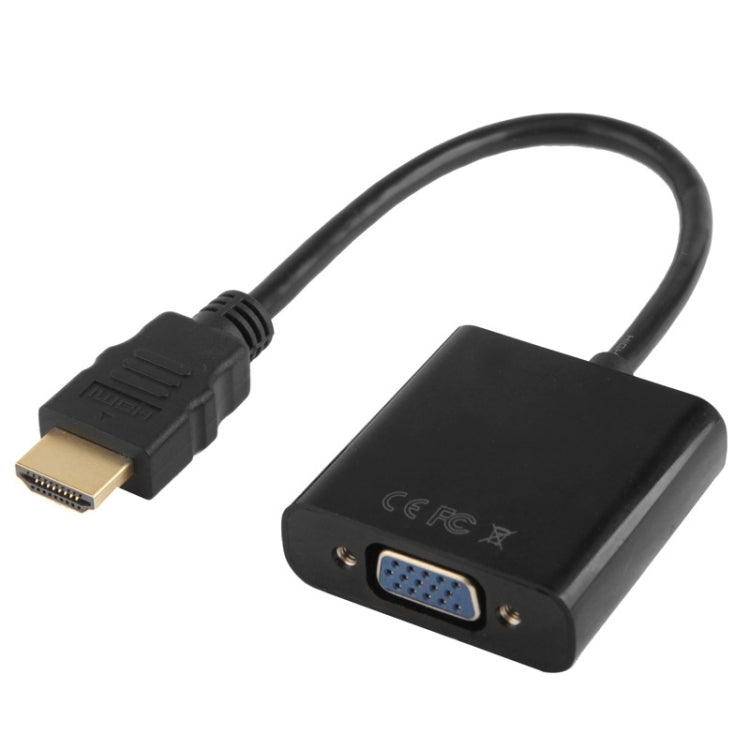 24 ซม. Full HD 1080P HDMI เป็น VGA + สายสัญญาณเสียงสำหรับคอมพิวเตอร์ / DVD / กล่องรับสัญญาณดิจิตอล / แล็ปท็อป / โทรศัพท์มือถือ / เครื่องเล่นมีเดีย, Length: 24cm, Length: 24cm(White)