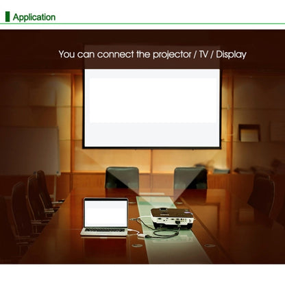 24 ซม. Full HD 1080P HDMI เป็น VGA + สายสัญญาณเสียงสำหรับคอมพิวเตอร์ / DVD / กล่องรับสัญญาณดิจิตอล / แล็ปท็อป / โทรศัพท์มือถือ / เครื่องเล่นมีเดีย, Length: 24cm, Length: 24cm(White)