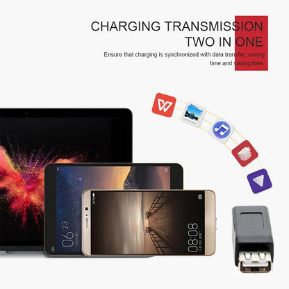 ตัวแปลงอะแดปเตอร์เครื่องพิมพ์ USB 2.0 AF เป็น BF, USB 2.0 AF (Black)