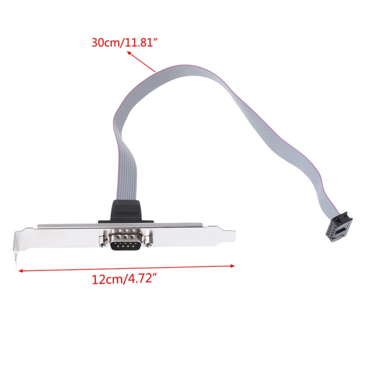 DB9 9pin Com Port host case Cable / RS232 port plate cable, ความยาว: 36cm, RS232,Length: 36cm
