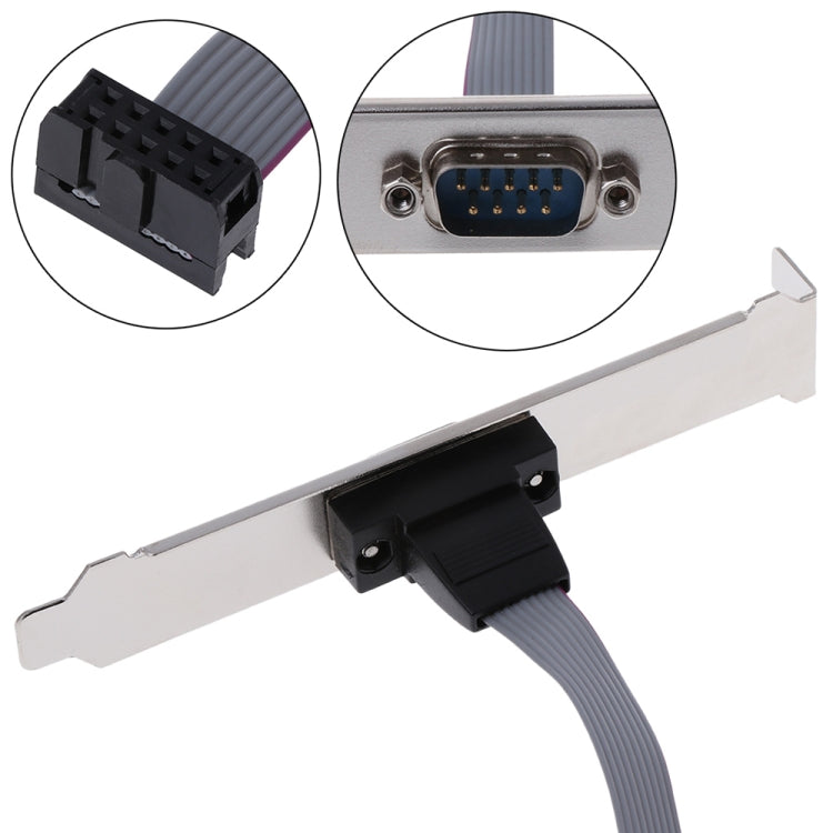 DB9 9pin Com Port host case Cable / RS232 port plate cable, ความยาว: 36cm, RS232,Length: 36cm