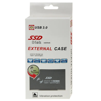 6gb/s mSATA Solid State Disk SSD เป็น USB 3.0 Hard Disk Case