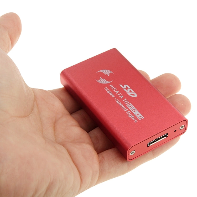 6gb/s mSATA Solid State Disk SSD เป็น USB 3.0 Hard Disk Case