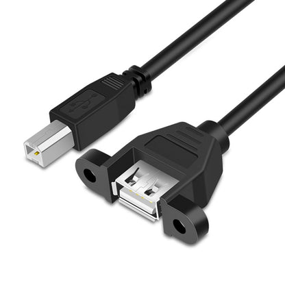 USB 2.0 Type-B ชายกับ USB 2.0 หญิงเครื่องพิมพ์ / สแกนเนอร์สายเคเบิลอะแดปเตอร์สำหรับ HP, Dell, Epson, ความยาว: 50 ซม.