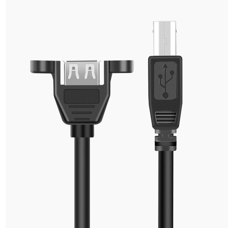 USB 2.0 Type-B ชายกับ USB 2.0 หญิงเครื่องพิมพ์ / สแกนเนอร์สายเคเบิลอะแดปเตอร์สำหรับ HP, Dell, Epson, ความยาว: 50 ซม.