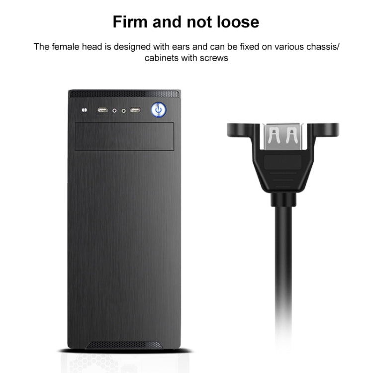 USB 2.0 Type-B ชายกับ USB 2.0 หญิงเครื่องพิมพ์ / สแกนเนอร์สายเคเบิลอะแดปเตอร์สำหรับ HP, Dell, Epson, ความยาว: 50 ซม.