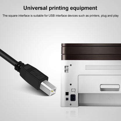 USB 2.0 Type-B ชายกับ USB 2.0 หญิงเครื่องพิมพ์ / สแกนเนอร์สายเคเบิลอะแดปเตอร์สำหรับ HP, Dell, Epson, ความยาว: 50 ซม.