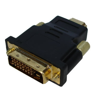 อะแดปเตอร์ HDMI 19 พินตัวผู้เป็น DVI 24 + 1 พิน (ชุบทอง), HDMI Male to DVI 24+1Pin Male