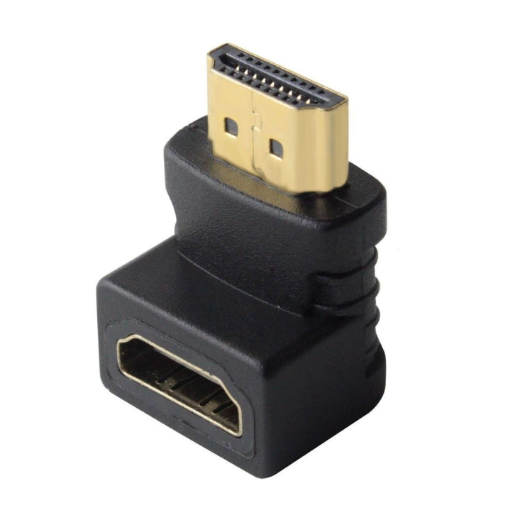 HDMI 19Pin ชายไป HDMI 19Pin หญิง 90 องศาอะแดปเตอร์ (Gold Plated), HDMI Male to Female
