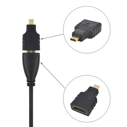 อะแดปเตอร์ Micro HDMI Male to HDMI Female (ชุบทอง), Micro HDMI Male to HDMI Female