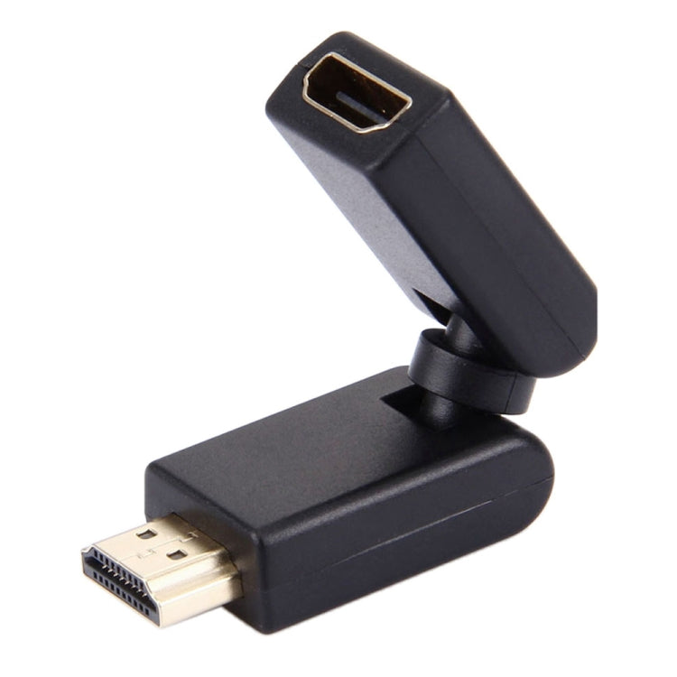 HDMI 19 พินอะแดปเตอร์หมุน 360 องศาชายกับหญิง (ชุบทอง)