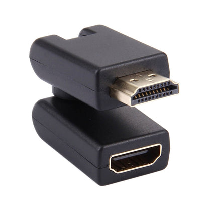 HDMI 19 พินอะแดปเตอร์หมุน 360 องศาชายกับหญิง (ชุบทอง)