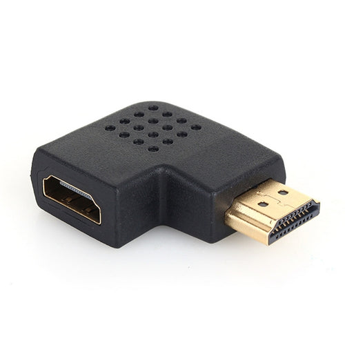 ชุบทอง HDMI 19 พินชายกับอะแดปเตอร์ HDMI 19 พินหญิงพร้อมมุม 90 องศา, HDMI Female to Male