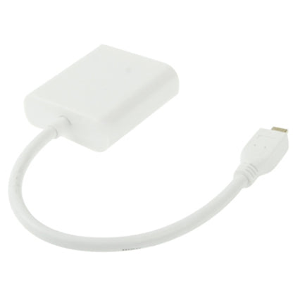 สายเคเบิลอะแดปเตอร์วิดีโอไมโคร HDMI ชายกับหญิง VGA ขนาด 22 ซม. รองรับ Full HD 1080P, Micro HDMI Male to VGA Female
