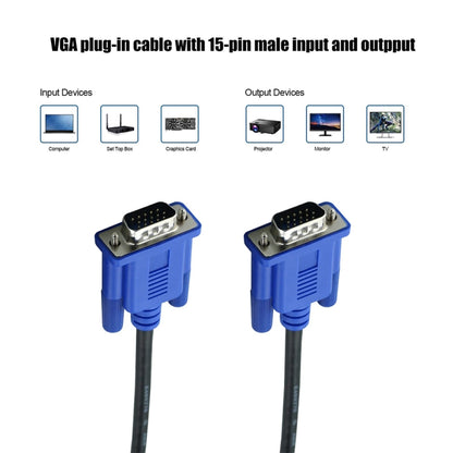 5เมตรที่มีคุณภาพสูงVGA 15PinชายกับVGA 15Pinชายเคเบิ้ลสำหรับจอแอลซีดี/โปรเจคเตอร์, 5m