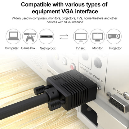 1.5 ม. คุณภาพปกติ VGA 15Pin ชายกับสายเคเบิล VGA 15Pin ชายสำหรับจอภาพ CRT, 1.5m VGA