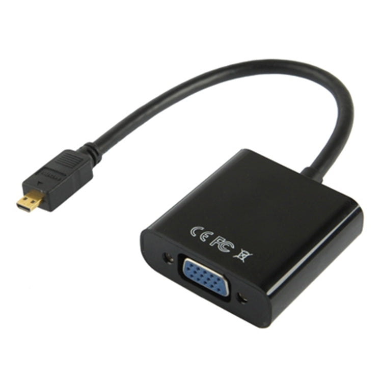 22 ซม.Full HD 1080P Micro HDMI ชายไป VGA หญิงสายอะแดปเตอร์วิดีโอพร้อมสายสัญญาณเสียง, Micro HDMI