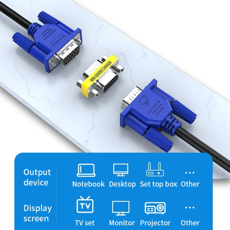 อะแดปเตอร์ VGA 15Pin ชายไปเป็น VGA 15Pin หญิง, VGA Male to Female