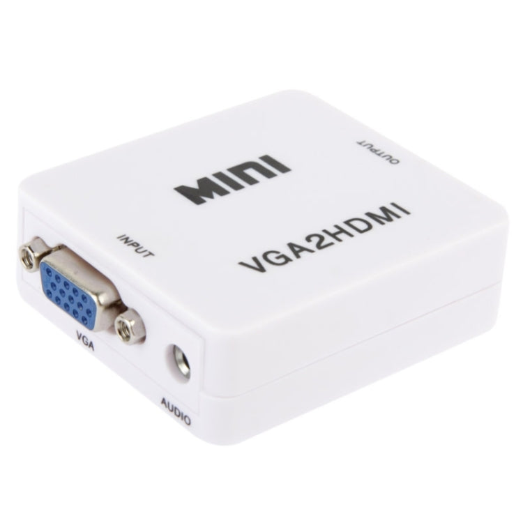 1080P มินิ VGA เป็น HDMI Audio Video Converter สำหรับ HDTV, PC, แล็ปท็อปและ DVD, Mini VGA to HDMI