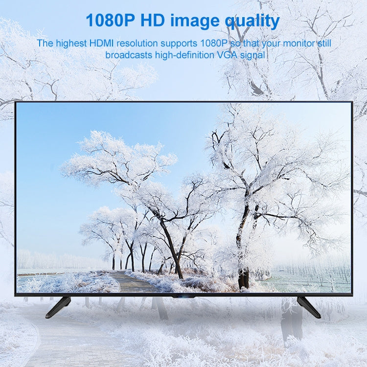 อะแดปเตอร์ VGA เป็น HDMI Full HD 1080P, เวอร์ชัน 1.3 HDMI มาตรฐาน, 1.3 Version HDMI