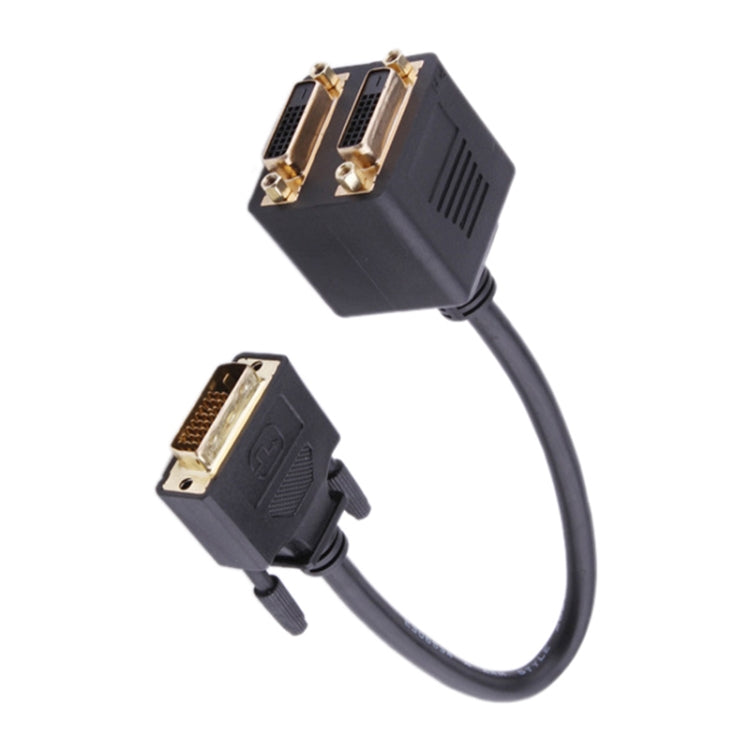 อะแดปเตอร์เคเบิล DVI Male to 2 DVI Female 24+1 ความยาว: 30 ซม, 2 DVI 24+1 Pin Female