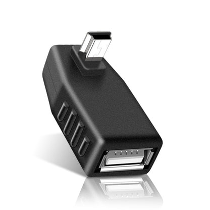 90 องศา Mini USB ชายกับอะแดปเตอร์ USB 2.0 AF, 90 Degree Up Angled, 90 Degree Down Angled