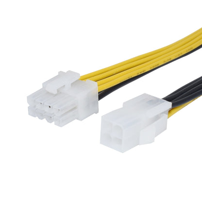สายไฟ 8 พินชายถึง 4 พินหญิง ความยาว: 18.5 ซม, 8 Pin Male to 4 Pin Female