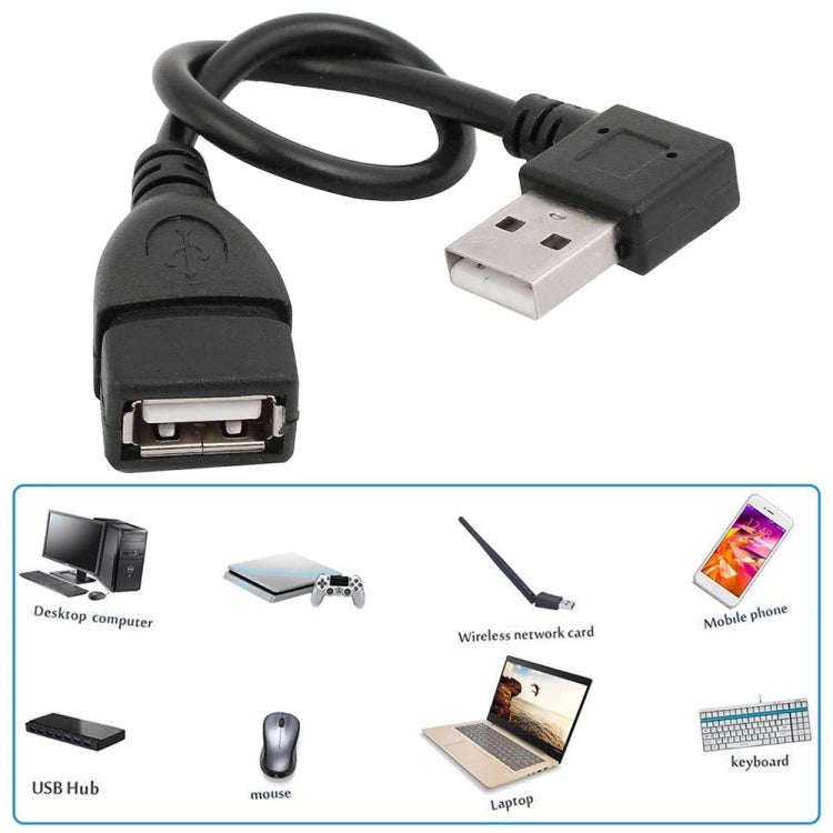 สายแปลง USB 2.0 AM เป็น AF 90 องศา ความยาว 25 ซม