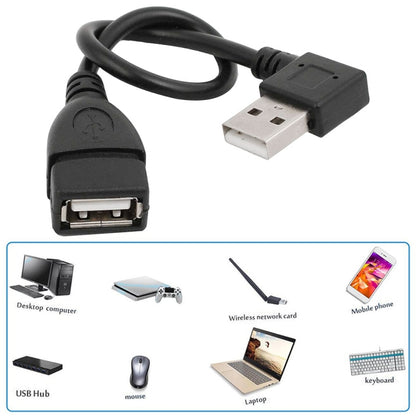 สายแปลง USB 2.0 AM เป็น AF 90 องศา ความยาว 25 ซม