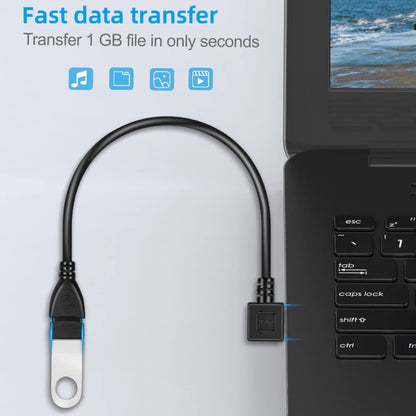 สายแปลง USB 2.0 AM เป็น AF 90 องศา ความยาว 25 ซม