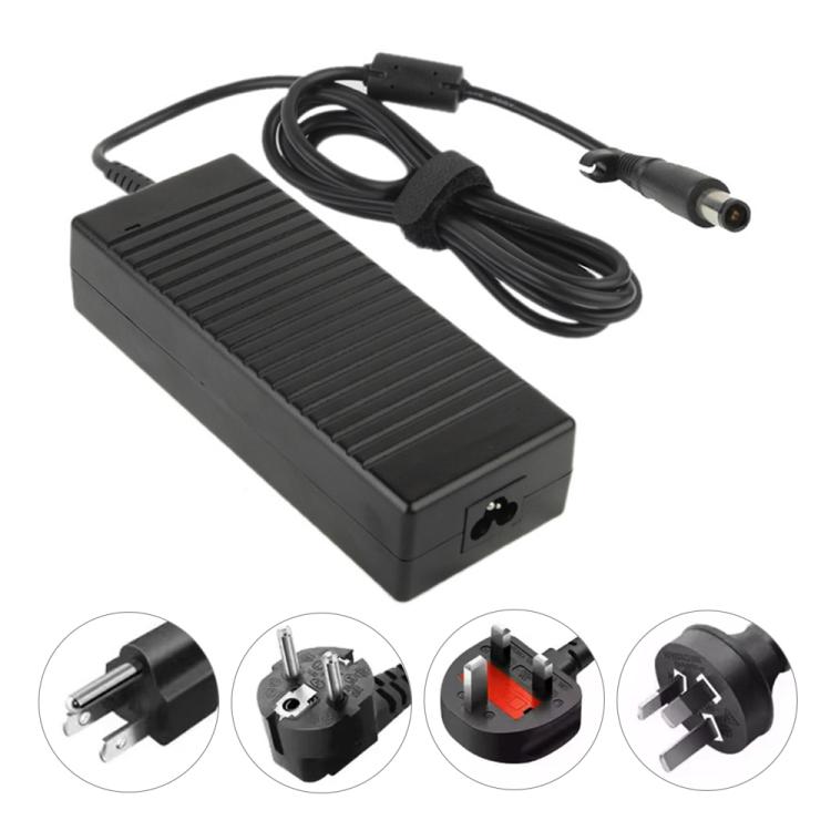 อะแดปเตอร์ AC 19V 7.1A สำหรับโน้ตบุ๊ก HP COMPAQ, ปลายเอาต์พุต: 7.4 x 5.0 มม., 19V 7.1A