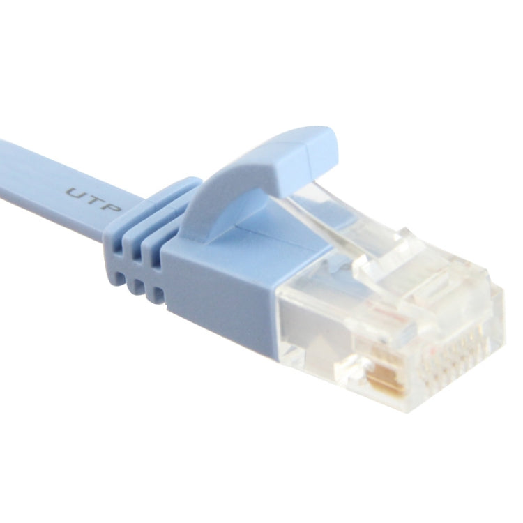 สาย LAN เครือข่ายอีเธอร์เน็ตแบบแบนบางพิเศษ 1 ม, CAT6, Length: 1m (Baby Blue)