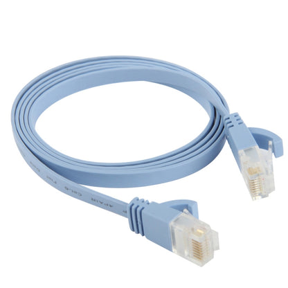 สาย LAN เครือข่ายอีเธอร์เน็ตแบบแบนบางพิเศษ 1 ม, CAT6, Length: 1m (Baby Blue)