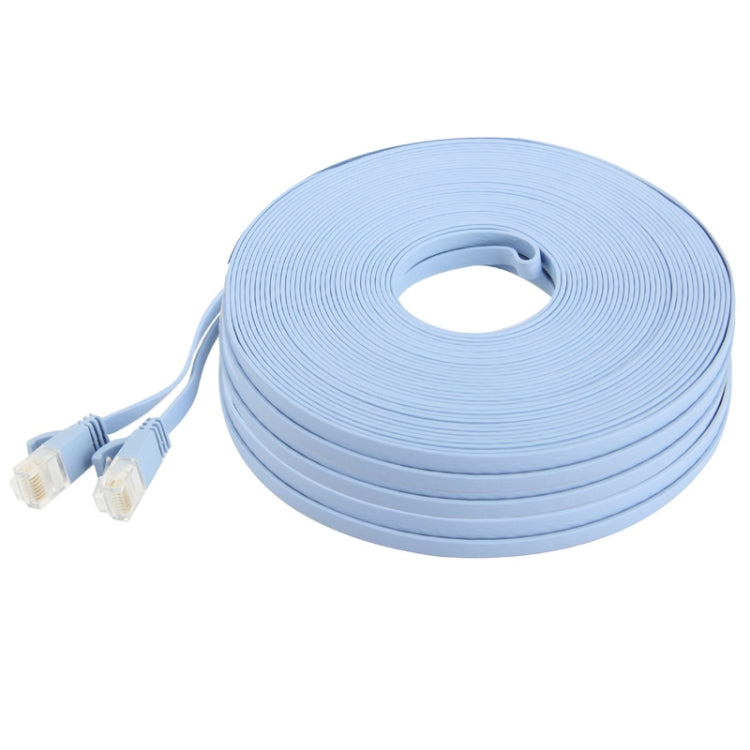 สาย LAN เครือข่ายอีเธอร์เน็ตแบบแบนบางเฉียบ 50 ม, CAT6a, Length: 50m (Baby Blue)
