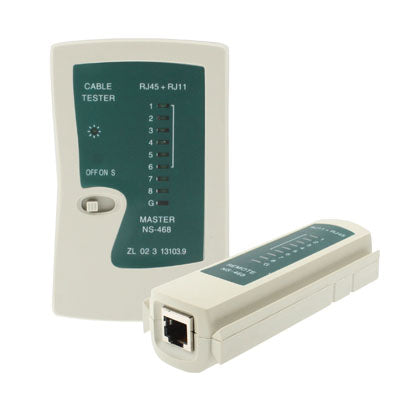 เครื่องทดสอบสายเคเบิลเครือข่าย Rj45 Rj11 Rj12 Cat5 UTP LAN เครื่องมือเครือข่าย, RJ45/RJ11 Green
