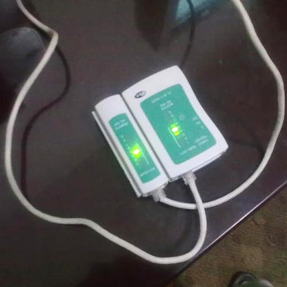เครื่องทดสอบสายเคเบิลเครือข่าย Rj45 Rj11 Rj12 Cat5 UTP LAN เครื่องมือเครือข่าย, RJ45/RJ11 Green