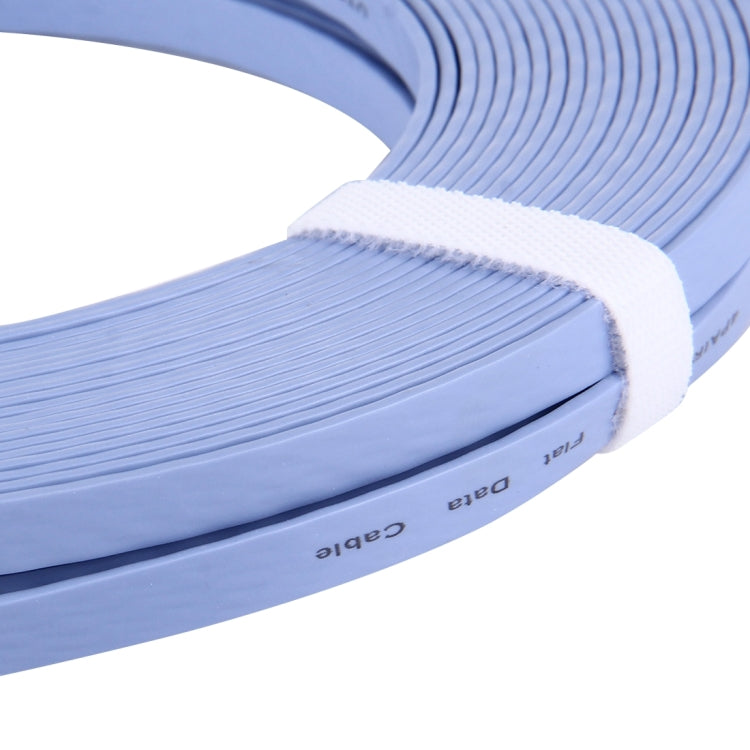 CAT6 สาย LAN เครือข่ายอีเธอร์เน็ตแบบแบนบางเฉียบ, 30m Blue