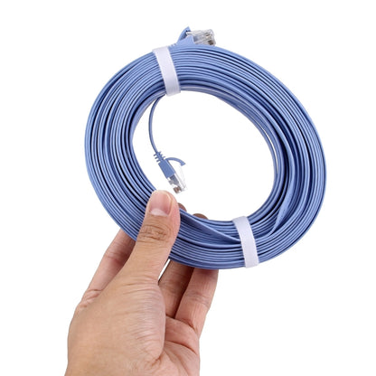 CAT6 สาย LAN เครือข่ายอีเธอร์เน็ตแบบแบนบางเฉียบ, 30m Blue